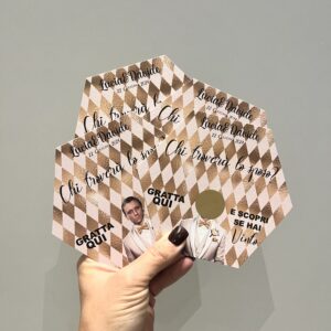 Carte à gratter personnalisée
