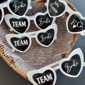Lunettes de soleil de cœur personnalisables