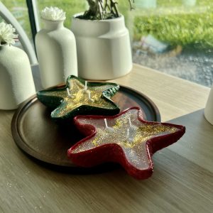 Candela stella in jesmonite