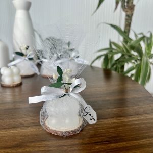 Mini bougies en tulle