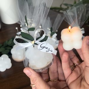 Mini bougies en tulle