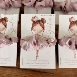 Biglietto Personalizzabile con fiocco capelli