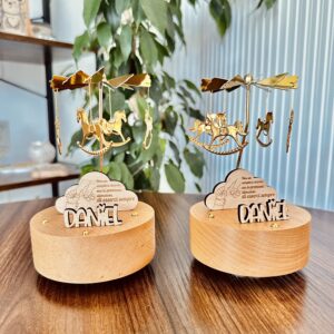 Base in Legno Girevole Carillon Personalizzabile