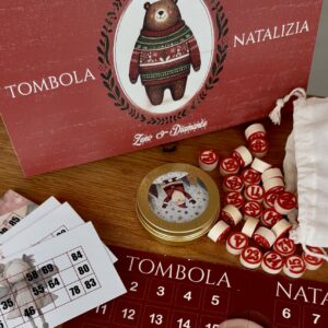 Tombola personalizzata con scatola di legno