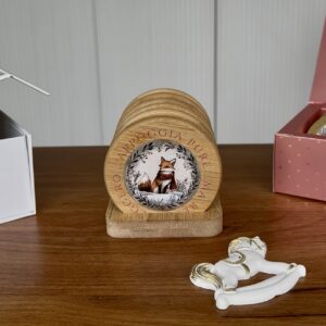 Idea regalo set sottobicchieri in legno