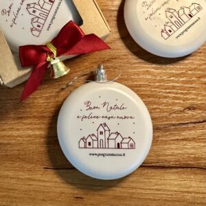 Palla di natale in scatola personalizzabile