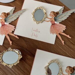 Cartoncino decorativo con specchio personalizzabile
