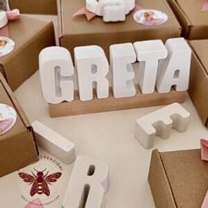 Kit Creativo Personalizzato con Nome in Gesso
