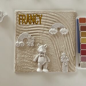 Kit Creativo Personalizzato – Tela 15×15 cm con Gessetti e Colori Acrilici
