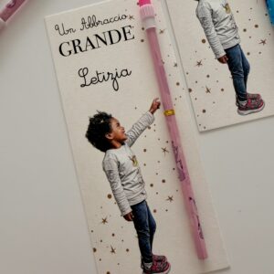 Cartoncino Segnaposto Personalizzato con Matita